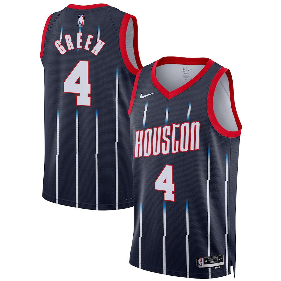 Men Houston Rockets #4 Jalen Green Nike Navy City Edition 2022-23 Swingman NBA Jersey->customized nba jersey->Custom Jersey